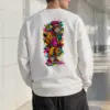 "Neon Graffiti Ape" Heavy Blend Unisex Crewneck Sweatshirt | Gildan 18000