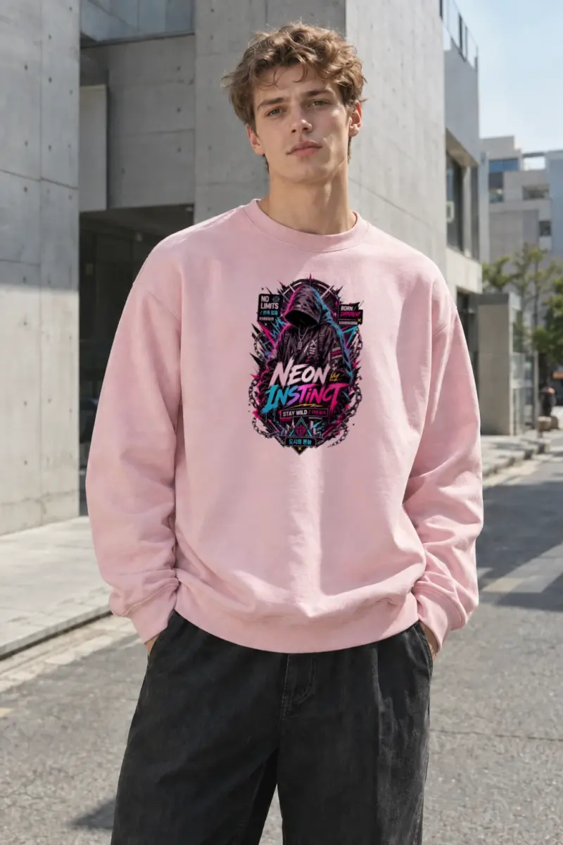 "Neon Instinct" Heavy Blend Unisex Crewneck Sweatshirt | Gildan 18000