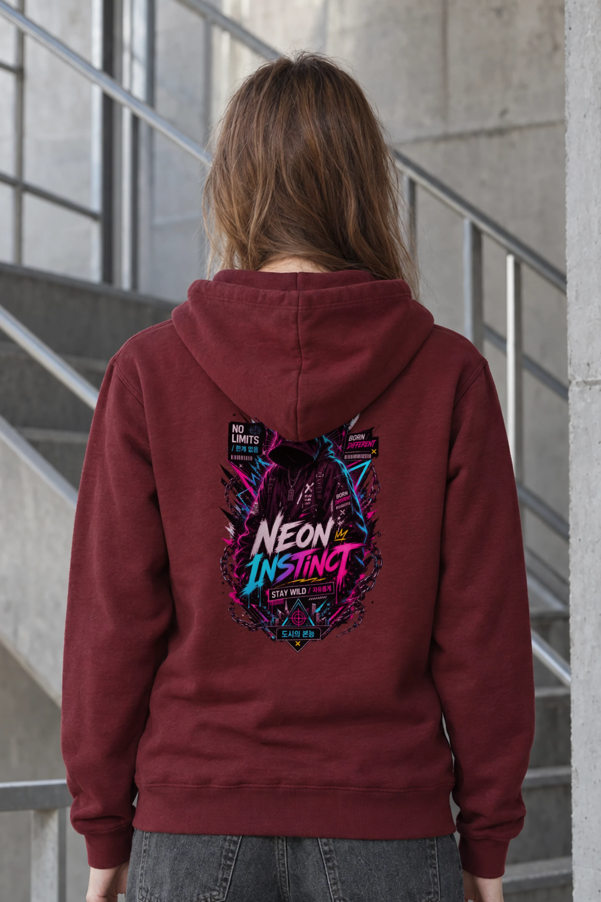 "Neon Instinct" Heavy Blend Unisex Pullover Hoodie