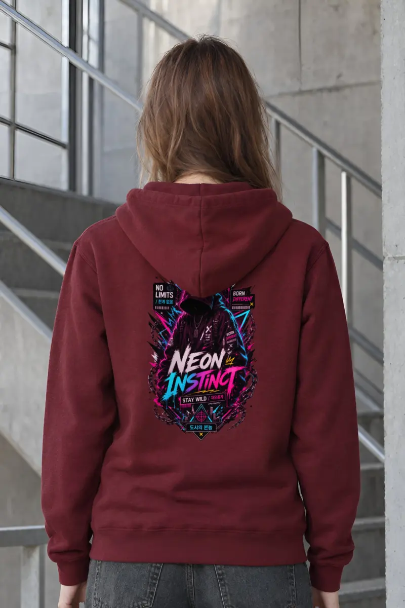 "Neon Instinct" Heavy Blend Unisex Pullover Hoodie