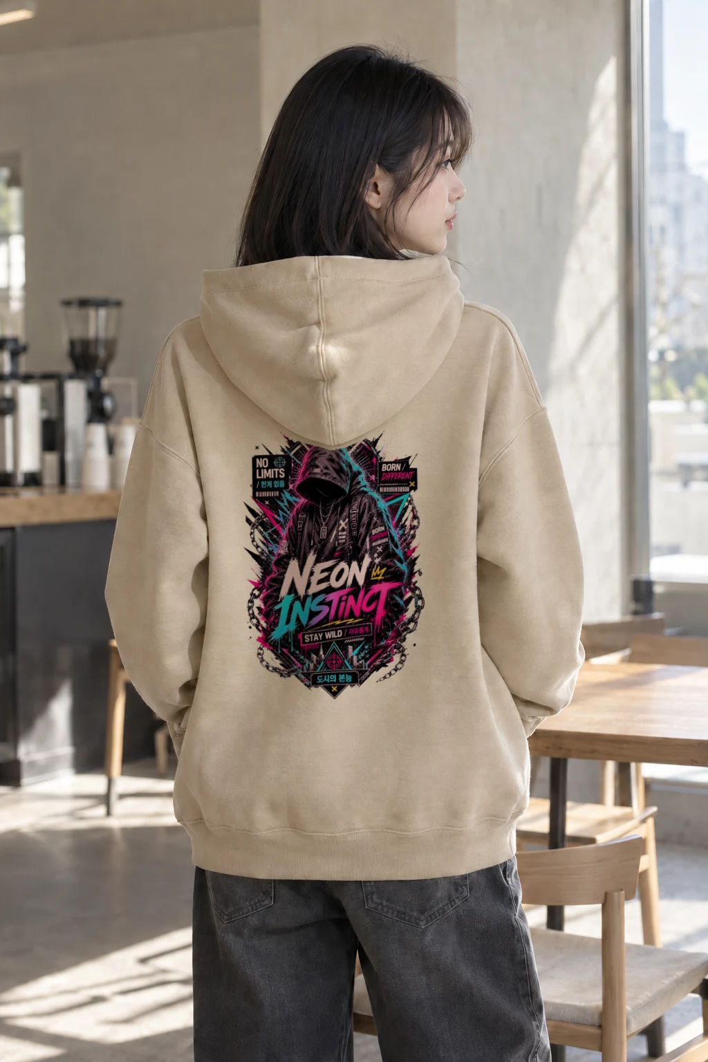 "Neon Instinct" Heavy Blend Unisex Pullover Hoodie | Gildan 18500