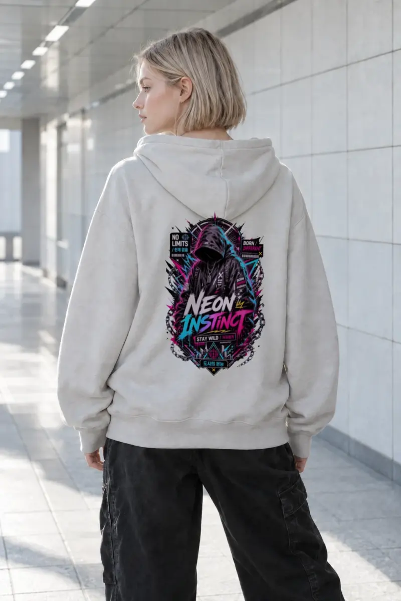 "Neon Instinct" Heavy Blend Unisex Pullover Hoodie | Gildan 18500