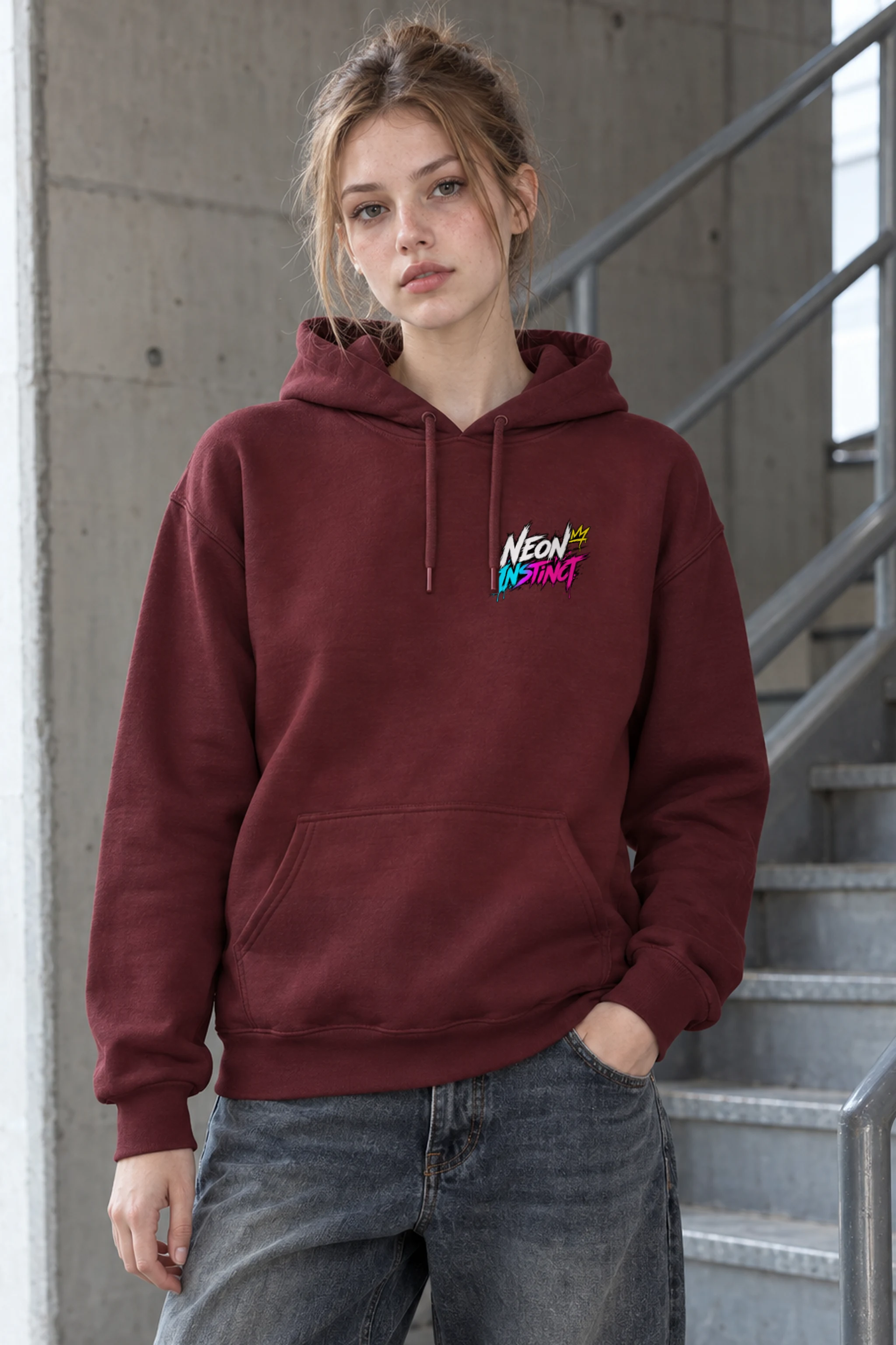 "Neon Instinct" Heavy Blend Unisex Pullover Hoodie