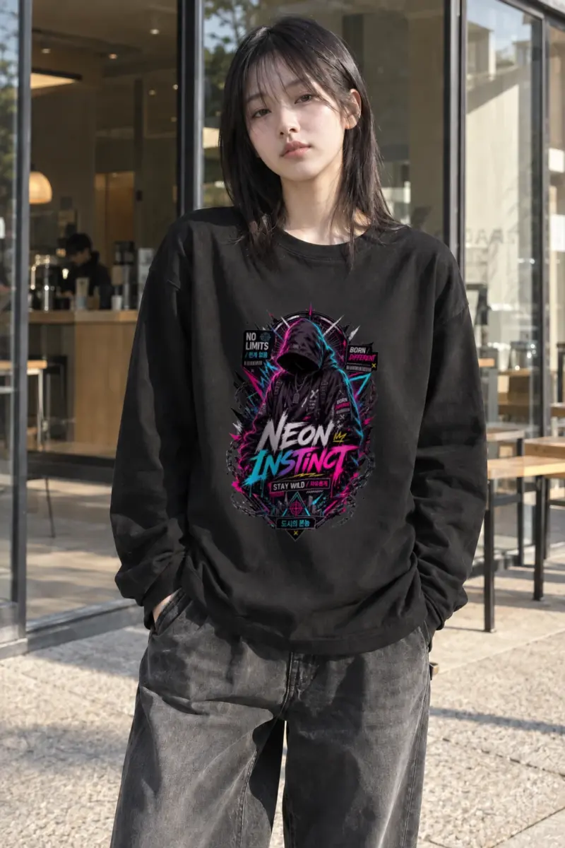 "Neon Instinct" Unisex Longsleeve T-shirt | Gildan 2400
