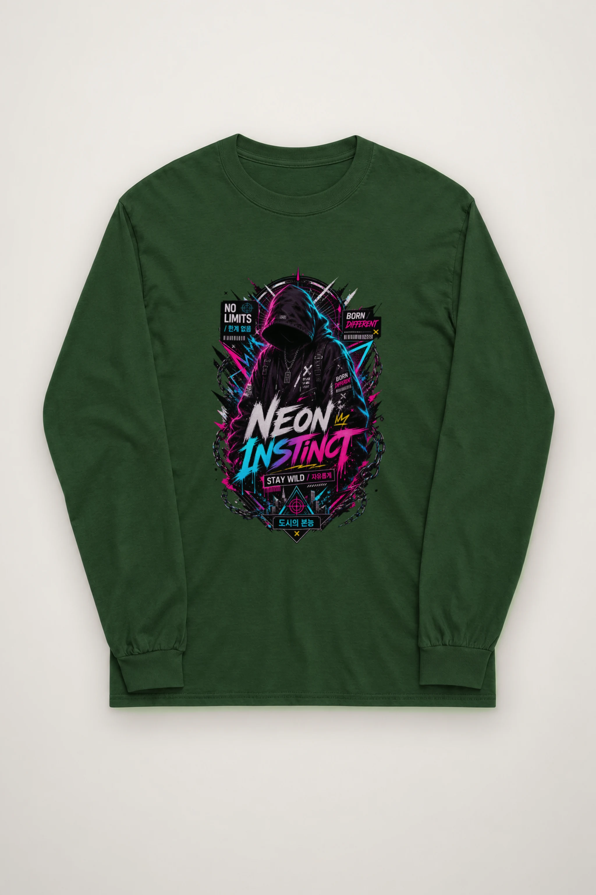 "Neon Instinct" Unisex Longsleeve T-shirt