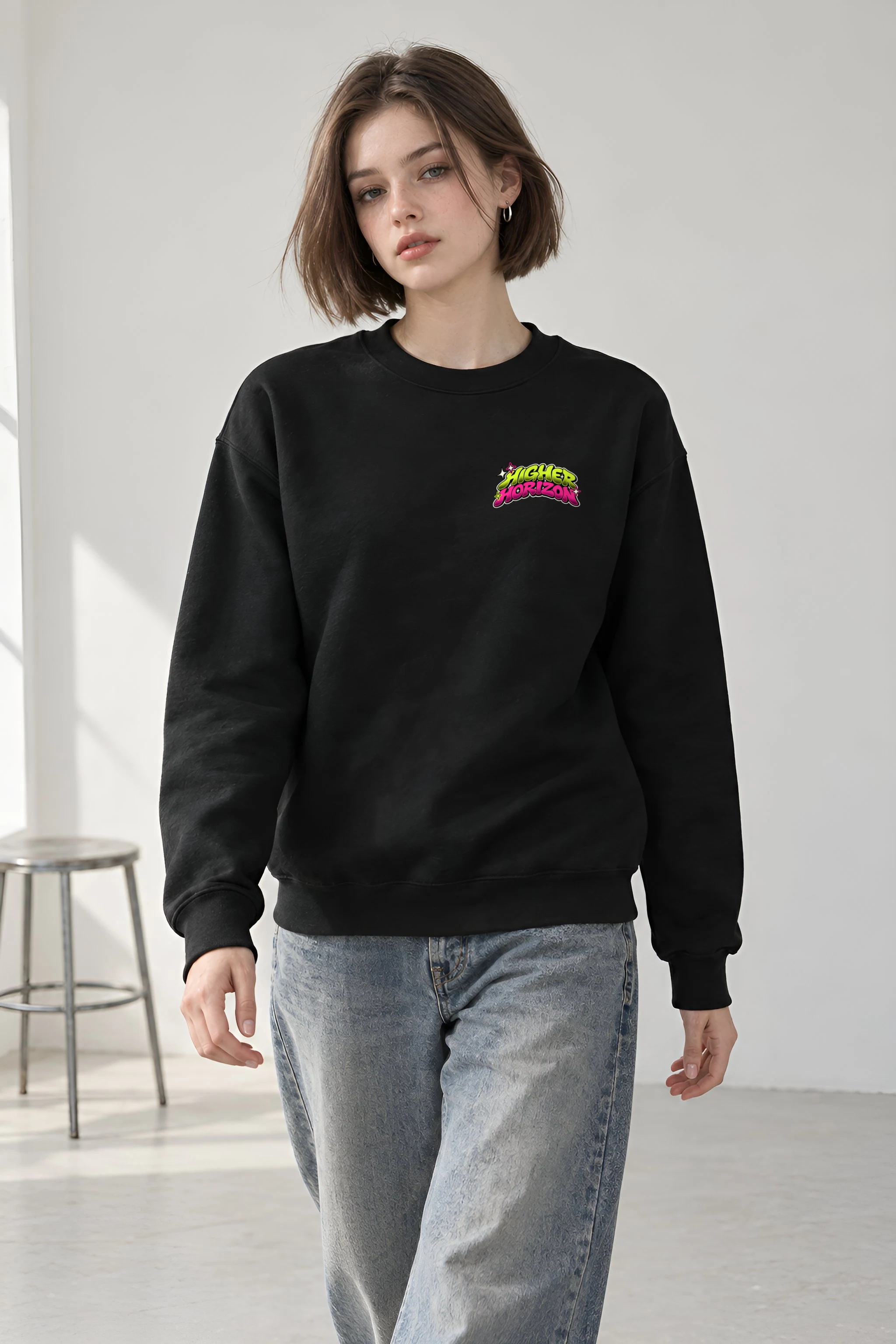 "Neon Marlin Run" Heavy Blend Unisex Crewneck Sweatshirt