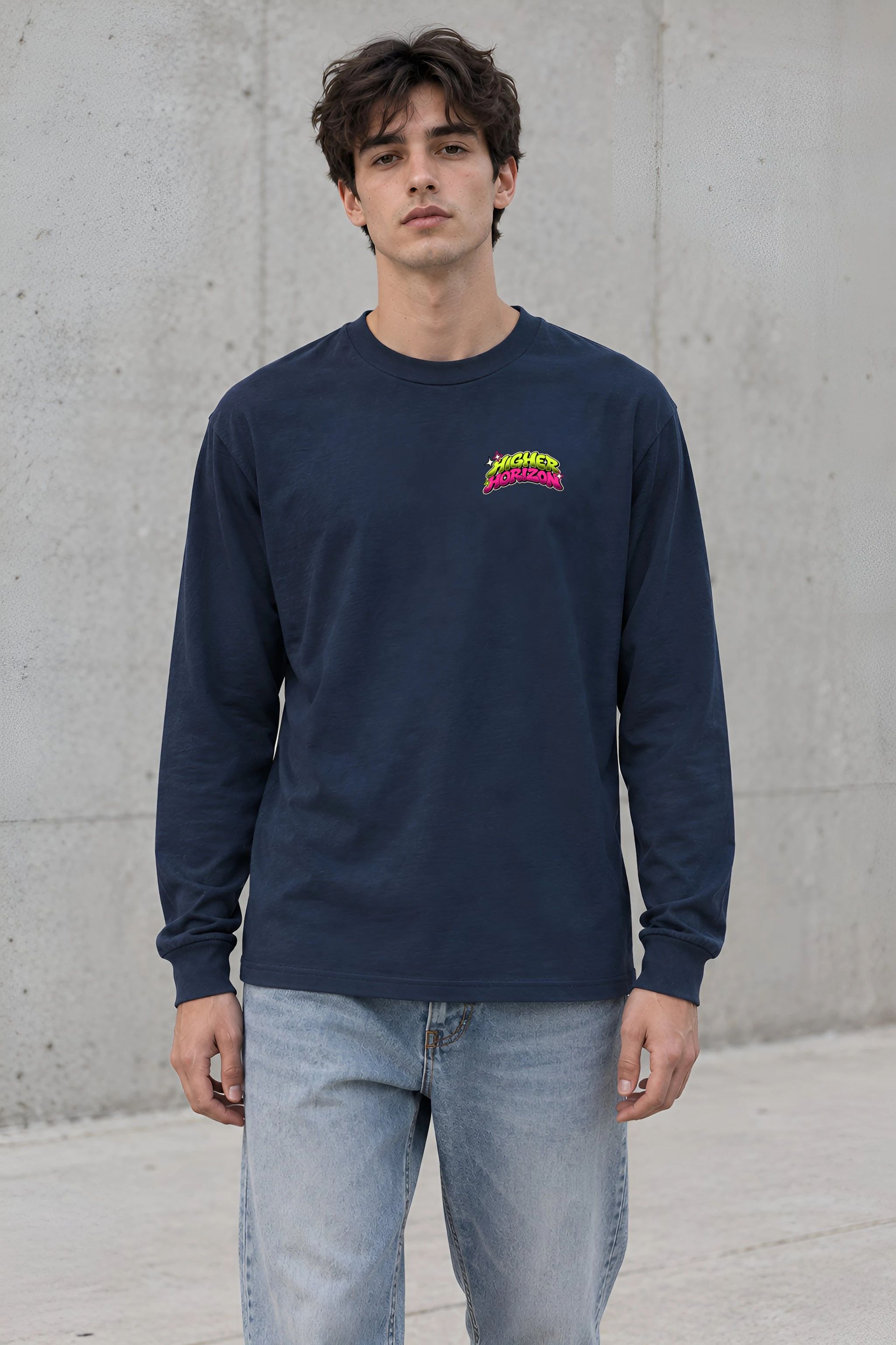 "Neon Marlin Run" Unisex Longsleeve T-shirt