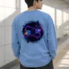 "Neon Quantum Orbit" Unisex Longsleeve T-shirt | Gildan 2400
