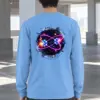 "Neon Quantum Orbit" Unisex Longsleeve T-shirt