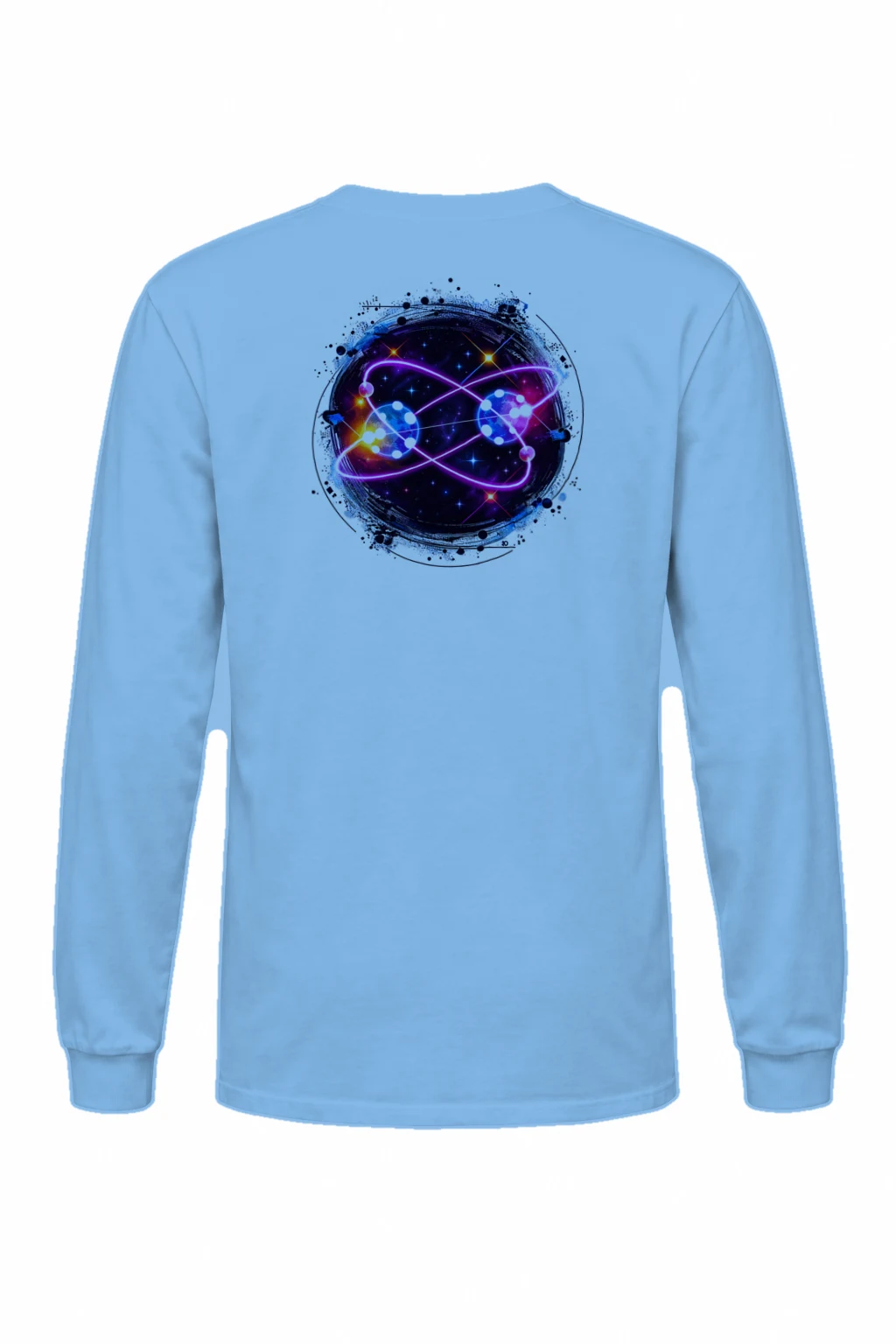 "Neon Quantum Orbit" Unisex Longsleeve T-shirt | Gildan 2400