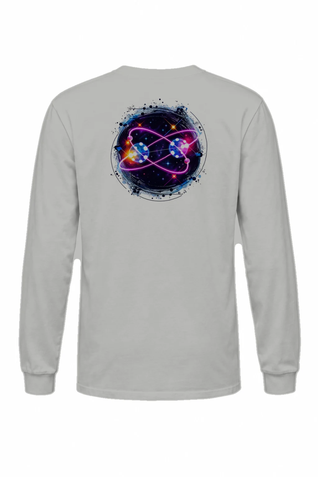 "Neon Quantum Orbit" Unisex Longsleeve T-shirt | Gildan 2400