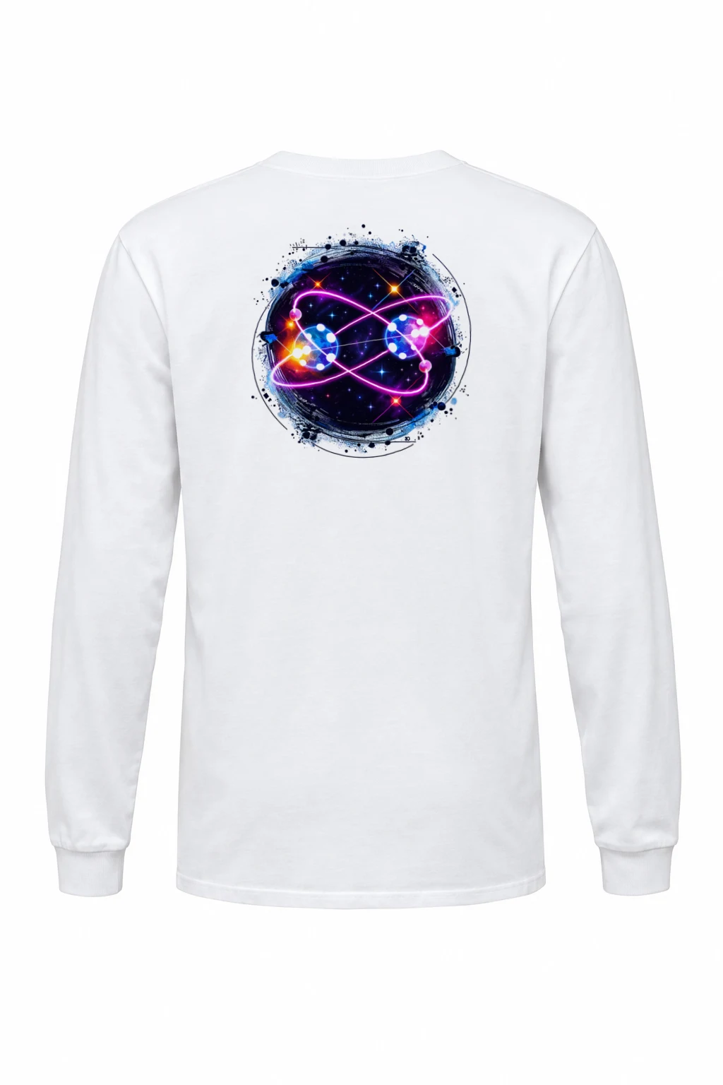 "Neon Quantum Orbit" Unisex Longsleeve T-shirt | Gildan 2400