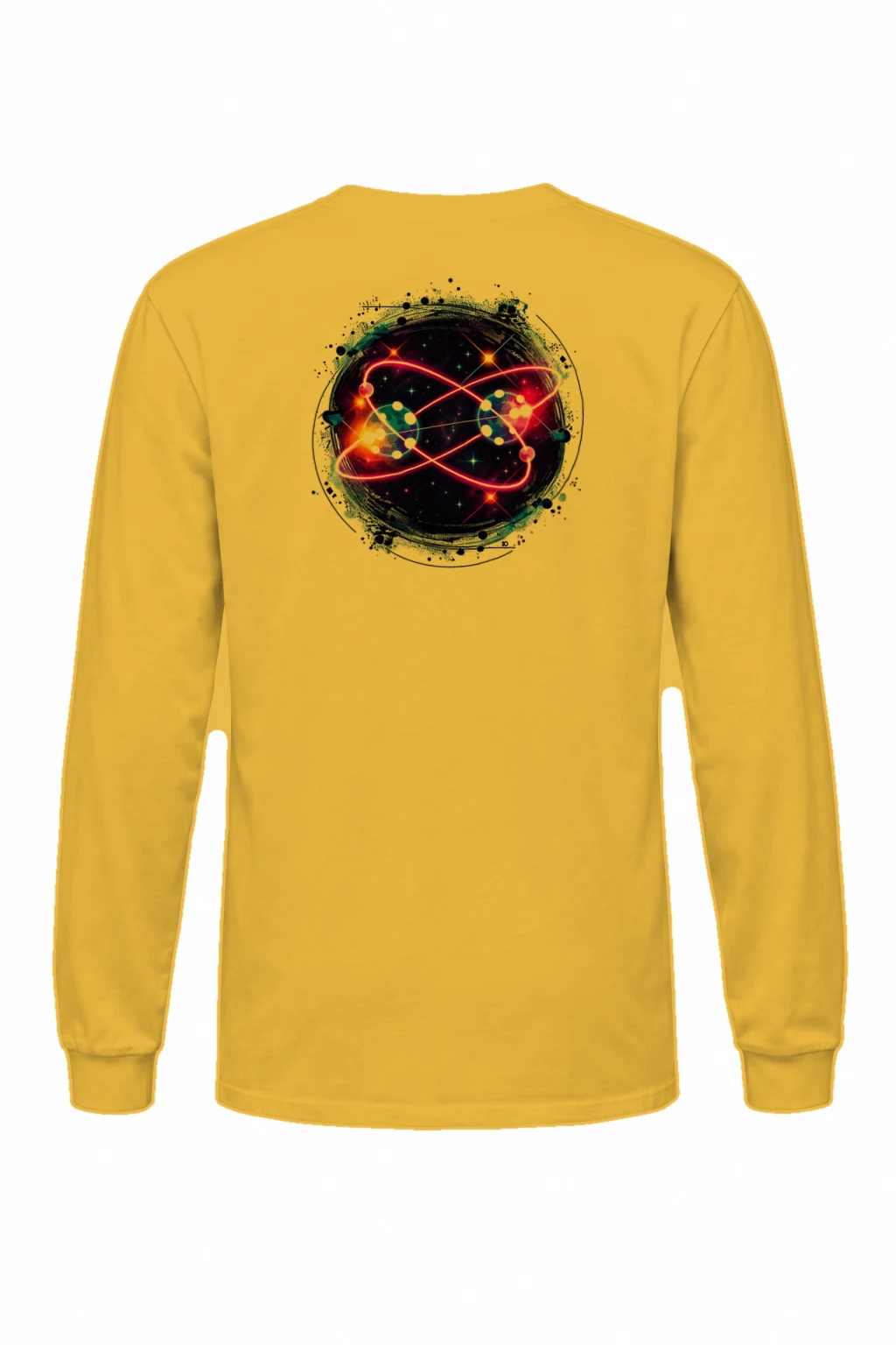 "Neon Quantum Orbit" Unisex Longsleeve T-shirt | Gildan 2400