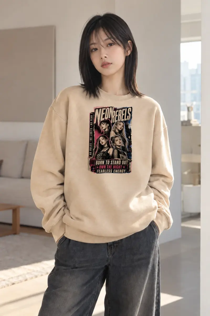 "Neon Rebels" Heavy Blend Unisex Crewneck Sweatshirt | Gildan 18000
