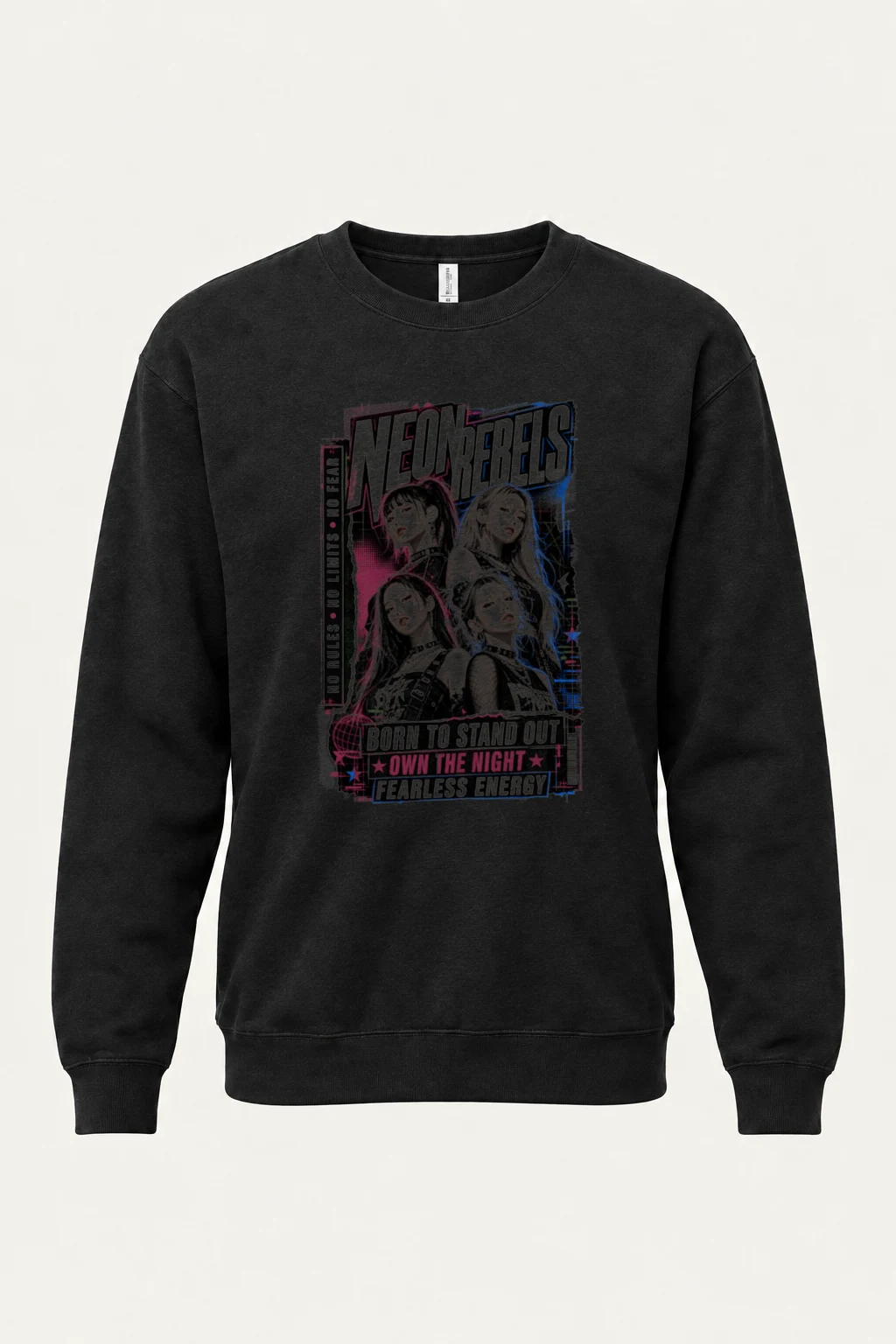 "Neon Rebels" Heavy Blend Unisex Crewneck Sweatshirt | Gildan 18000