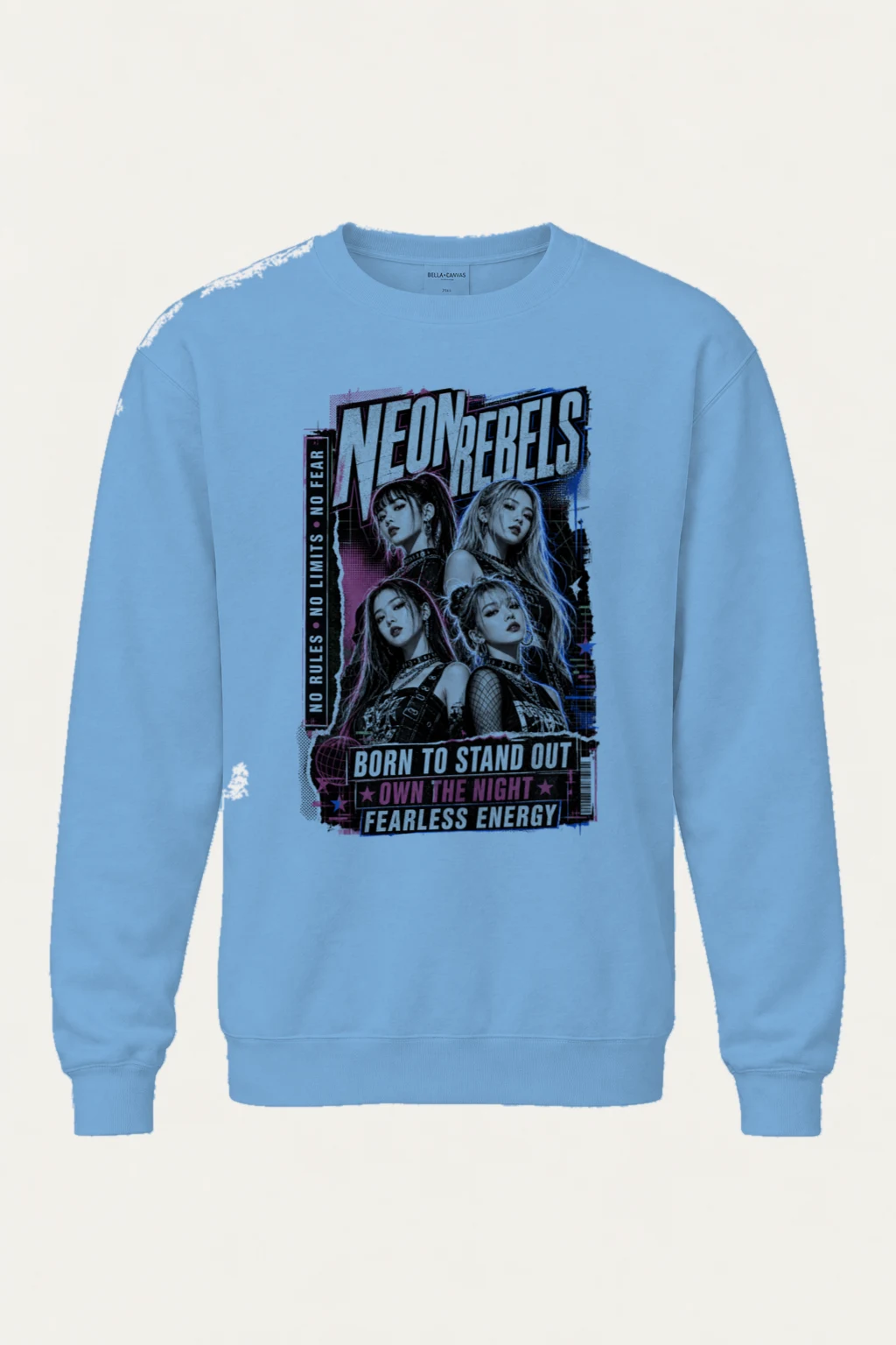 "Neon Rebels" Heavy Blend Unisex Crewneck Sweatshirt | Gildan 18000