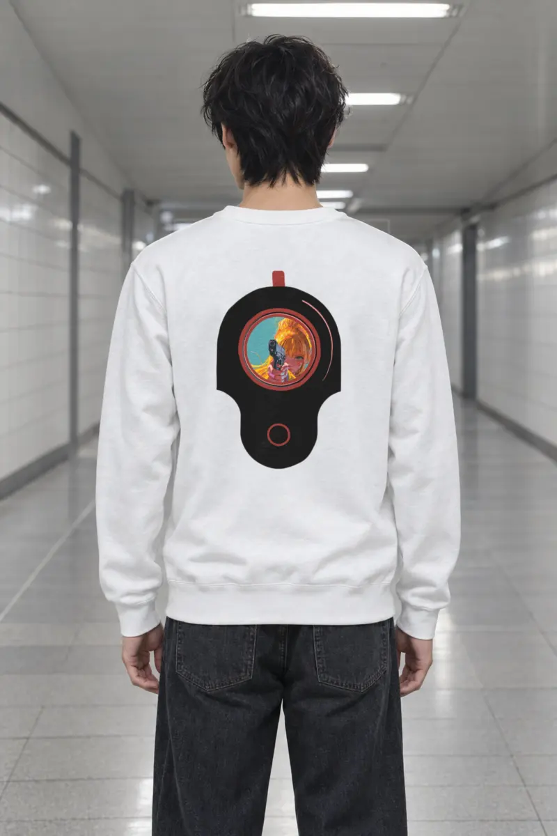 "Neon Target" Heavy Blend Unisex Crewneck Sweatshirt