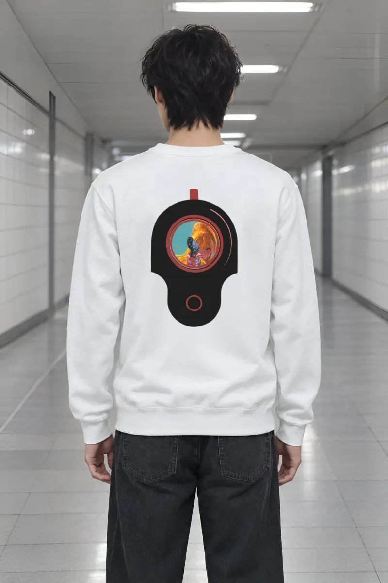 "Neon Target" Heavy Blend Unisex Crewneck Sweatshirt