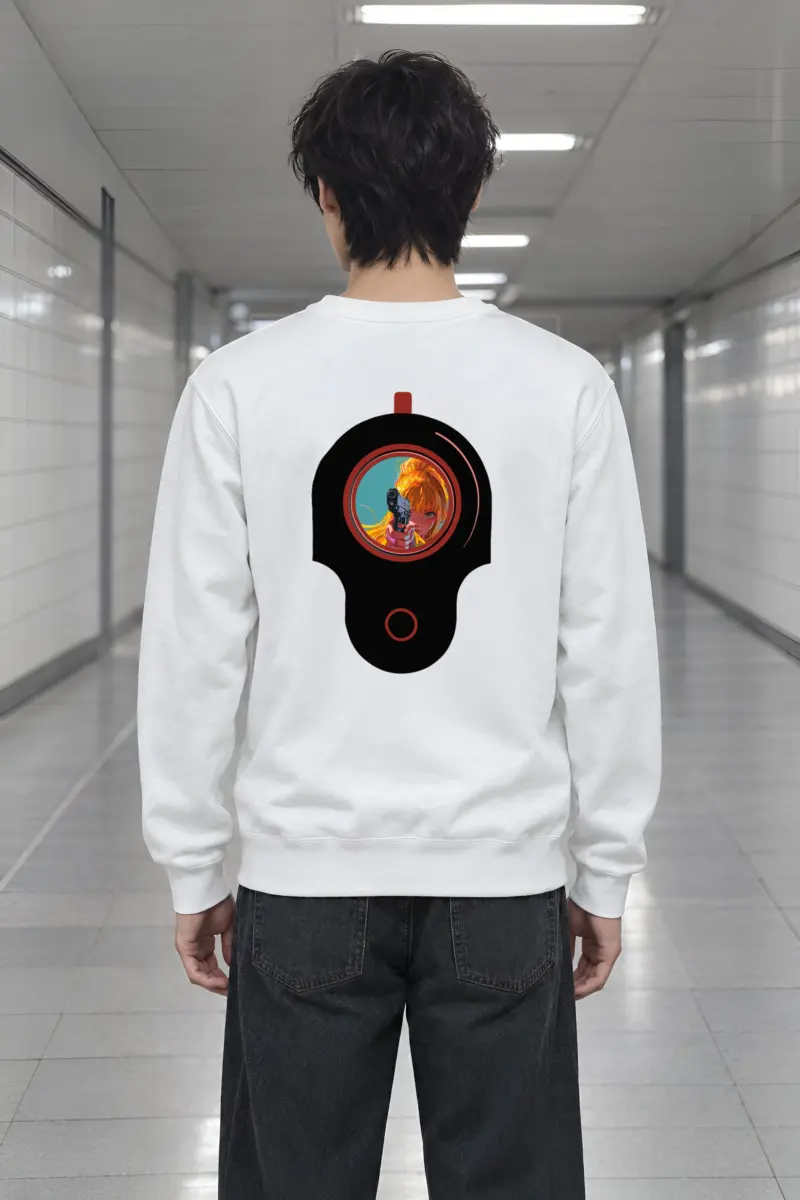 "Neon Target" Heavy Blend Unisex Crewneck Sweatshirt