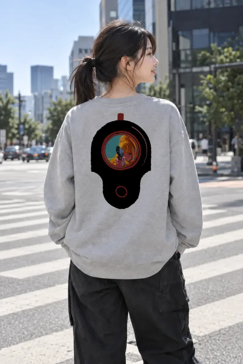 “Neon Target” Heavy Blend Unisex Crewneck Sweatshirt | Gildan 18000