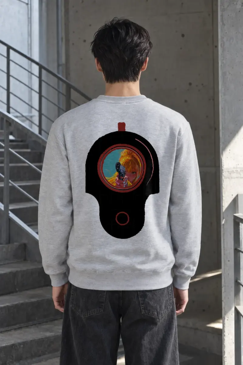 "Neon Target" Heavy Blend Unisex Crewneck Sweatshirt