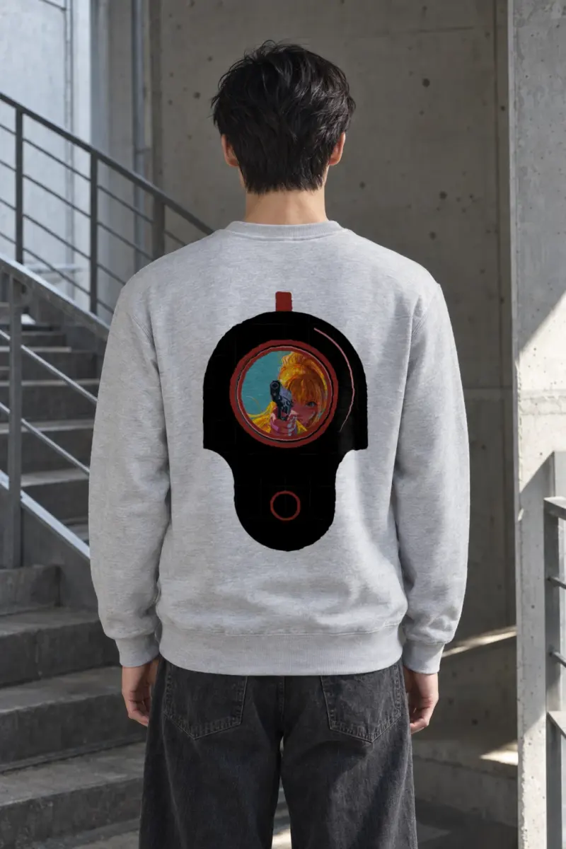 "Neon Target" Heavy Blend Unisex Crewneck Sweatshirt