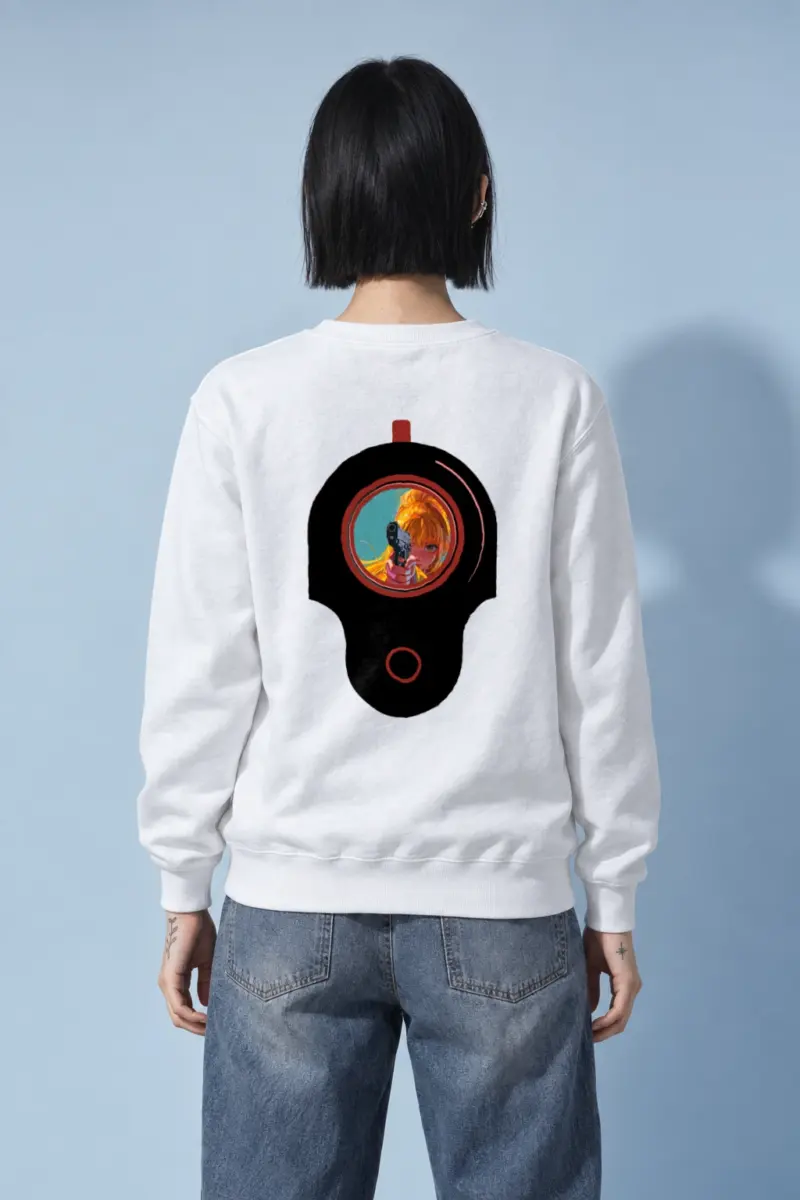"Neon Target" Heavy Blend Unisex Crewneck Sweatshirt