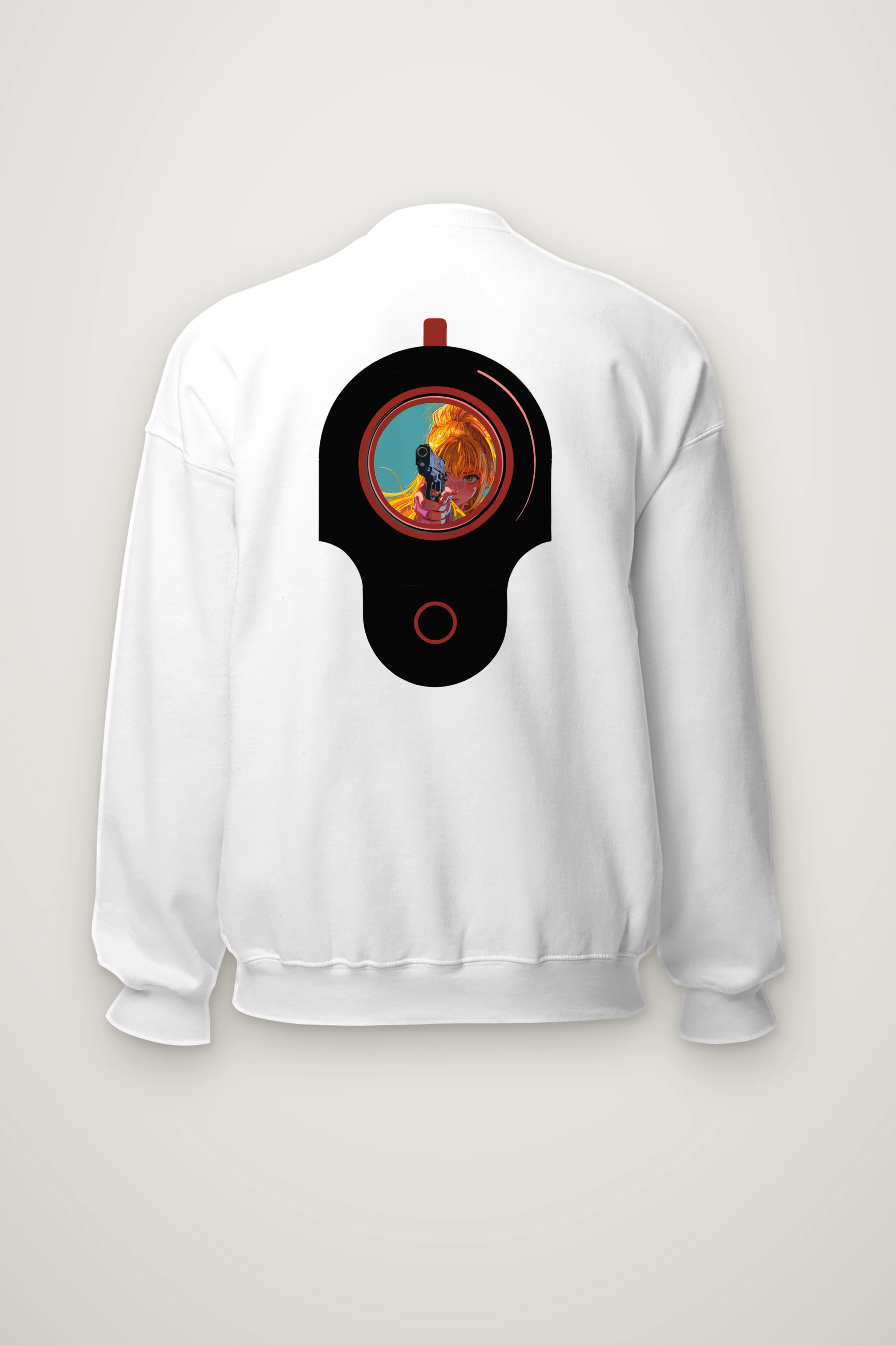 "Neon Target" Heavy Blend Unisex Crewneck Sweatshirt