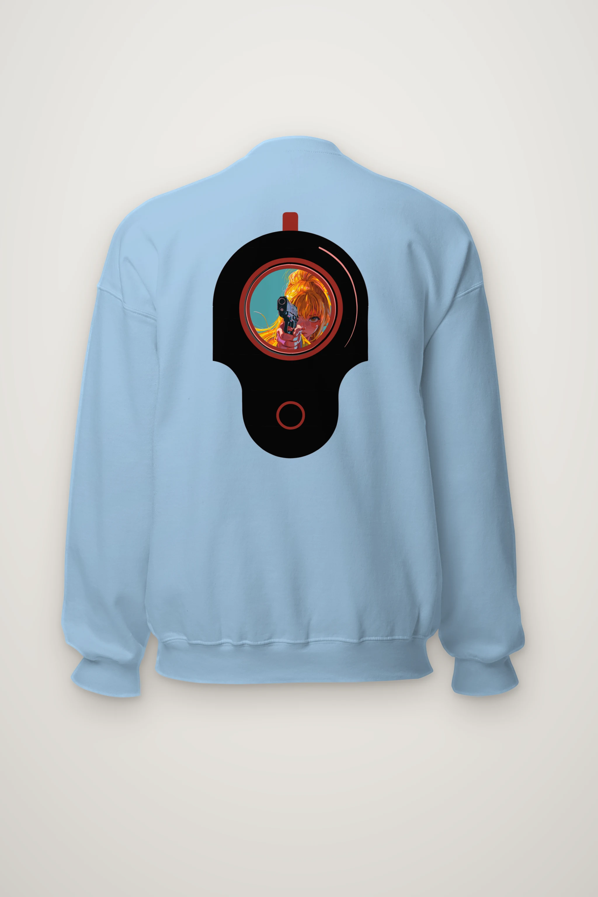 "Neon Target" Heavy Blend Unisex Crewneck Sweatshirt