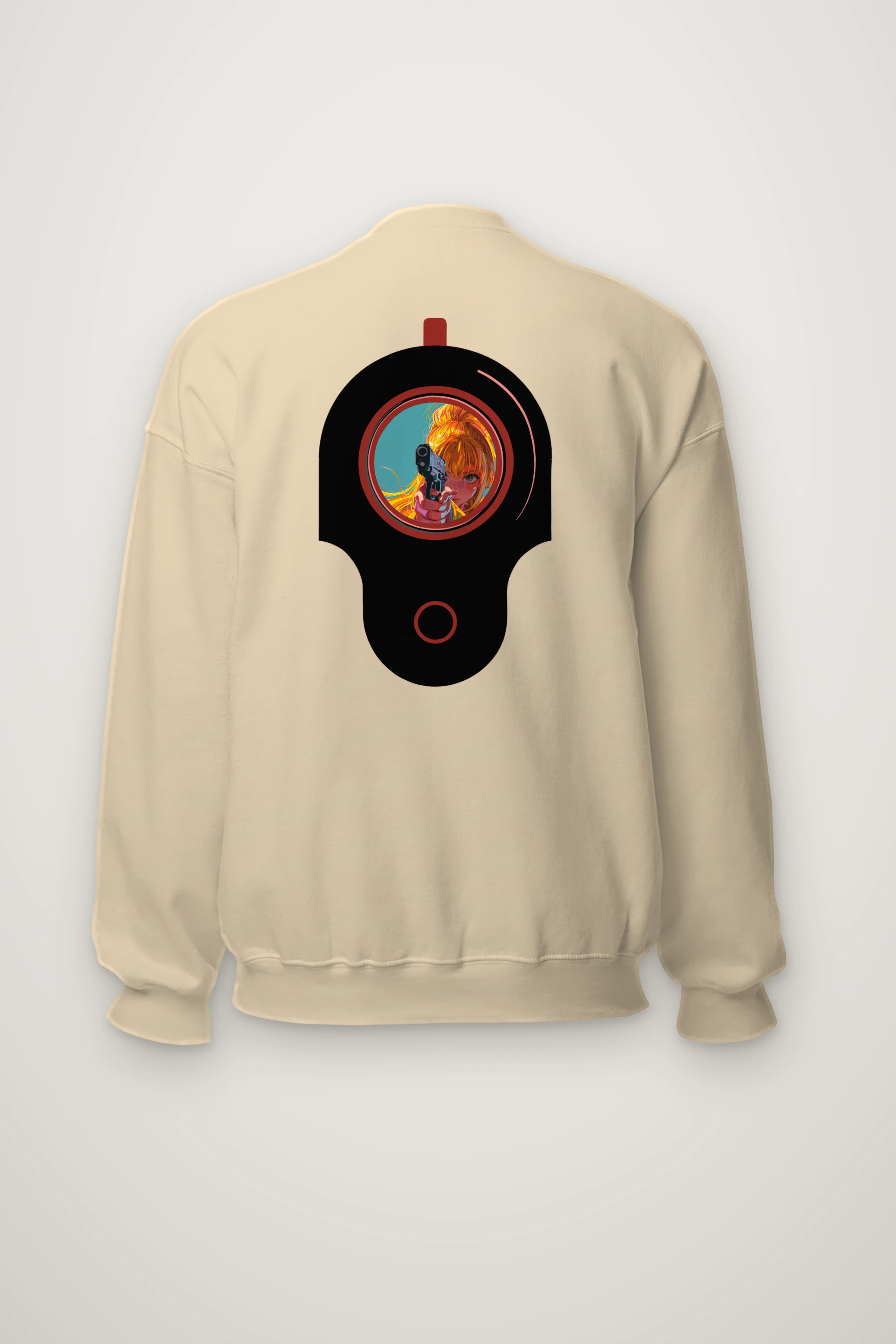 "Neon Target" Heavy Blend Unisex Crewneck Sweatshirt
