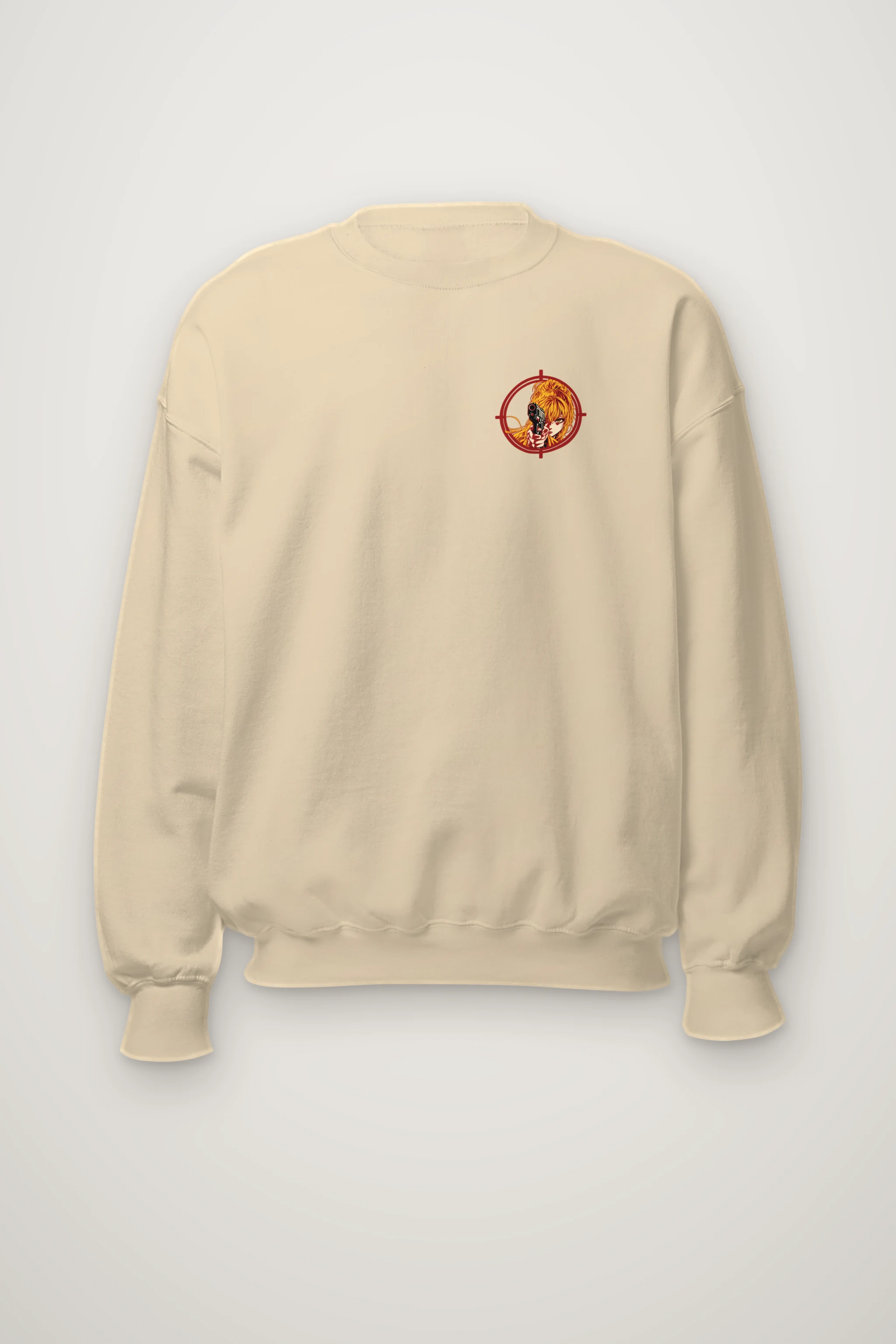 "Neon Target" Heavy Blend Unisex Crewneck Sweatshirt