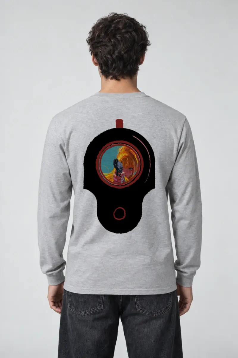 "Neon Target" Unisex Longsleeve T-shirt | Gildan 2400
