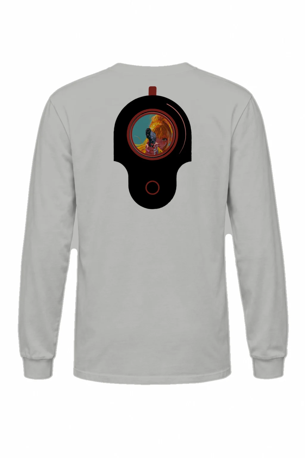 "Neon Target" Unisex Longsleeve T-shirt | Gildan 2400