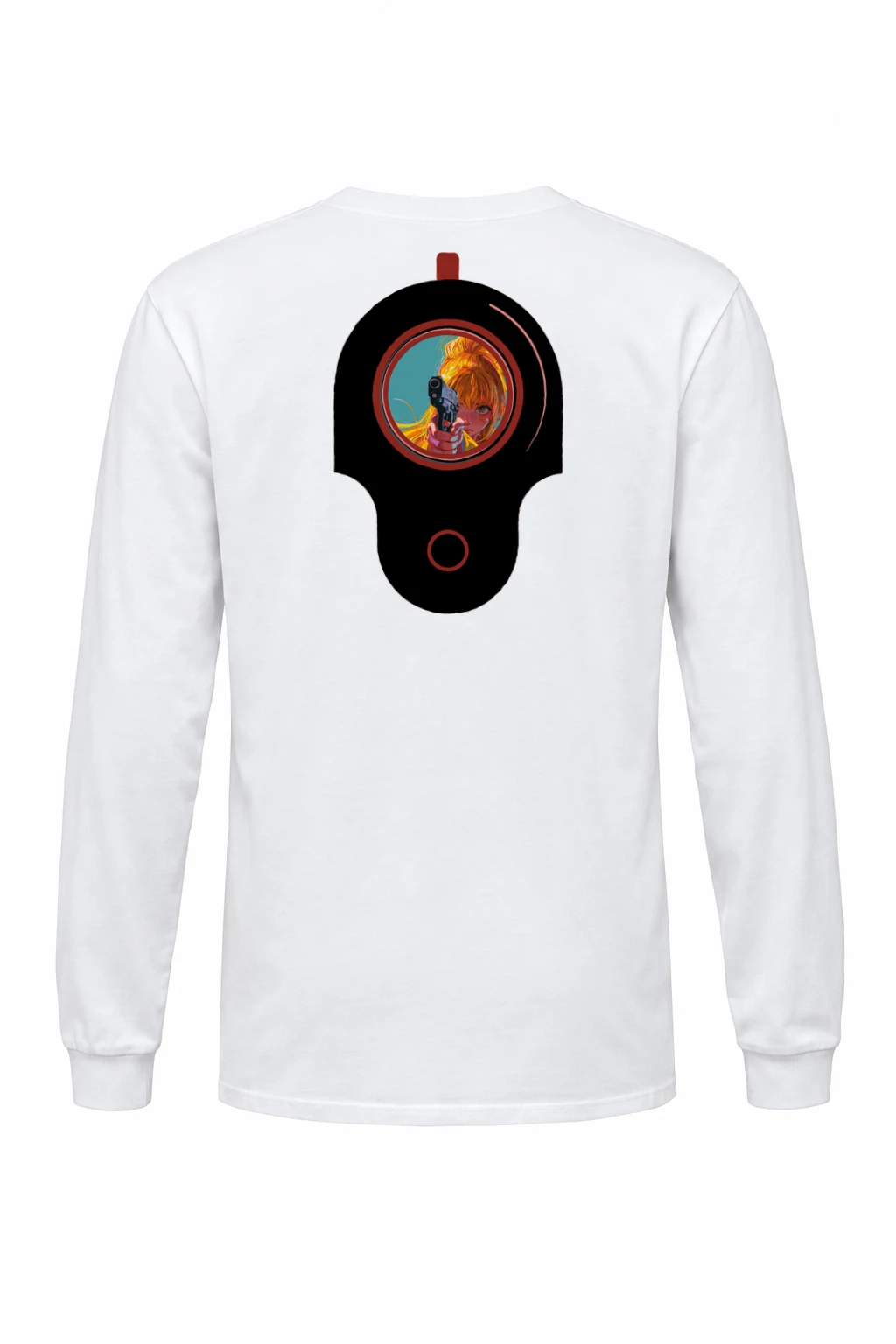 "Neon Target" Unisex Longsleeve T-shirt | Gildan 2400