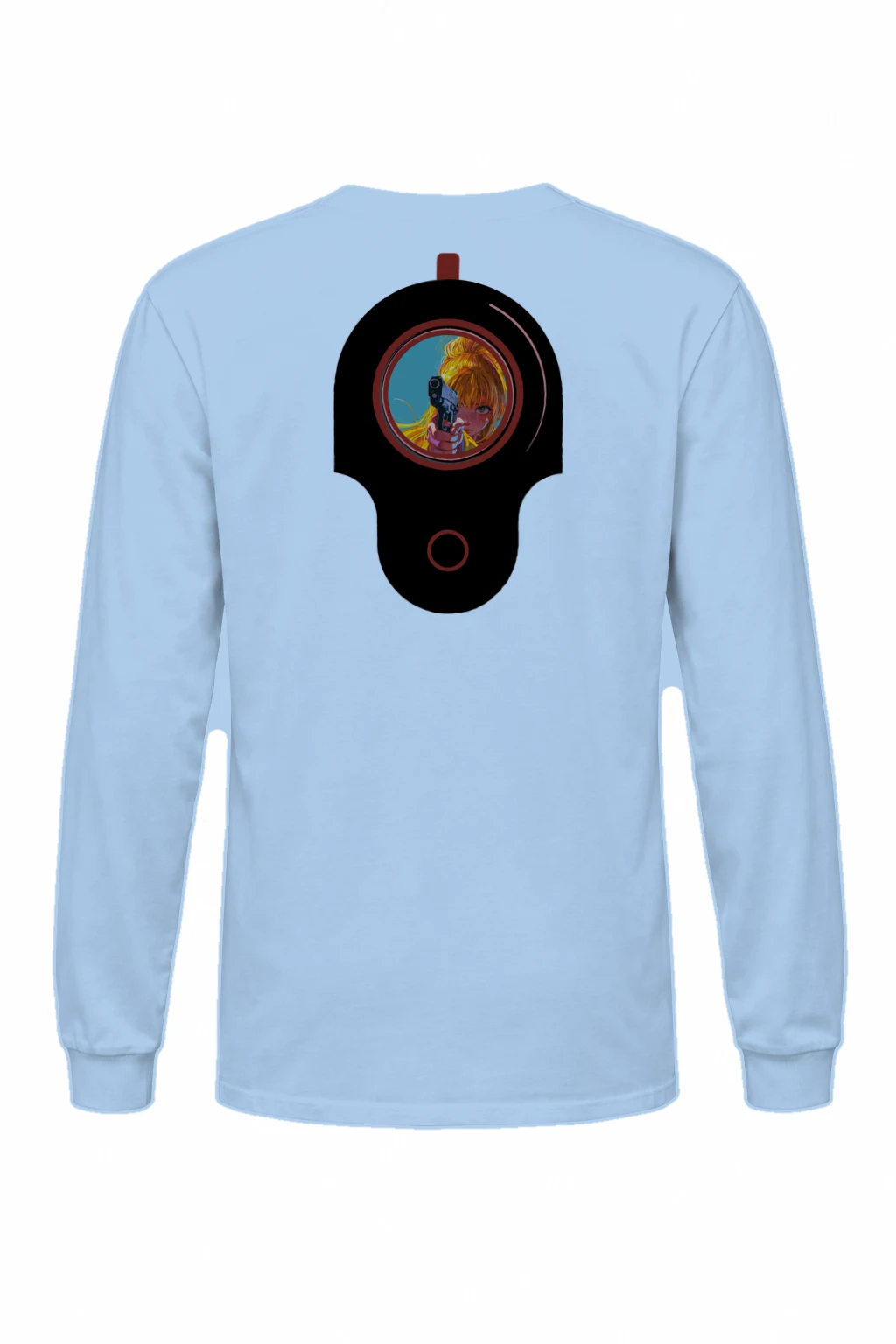 "Neon Target" Unisex Longsleeve T-shirt | Gildan 2400