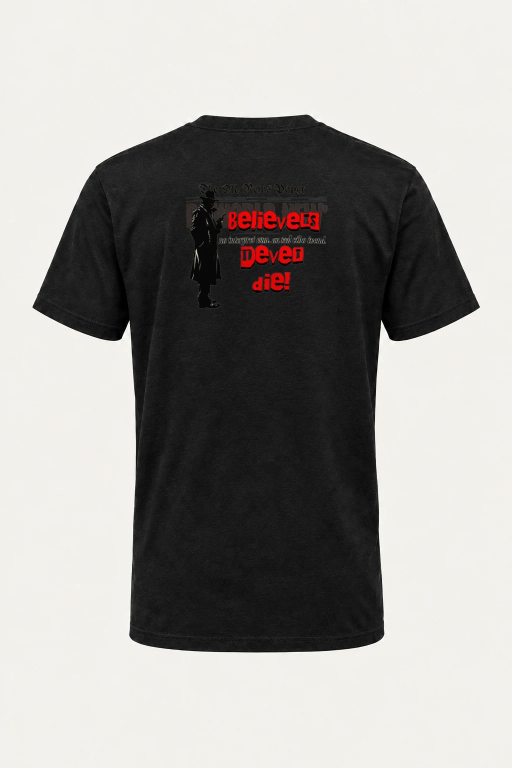 "Never Die News" Heavyweight Unisex Crewneck T-shirt | Gildan 5000