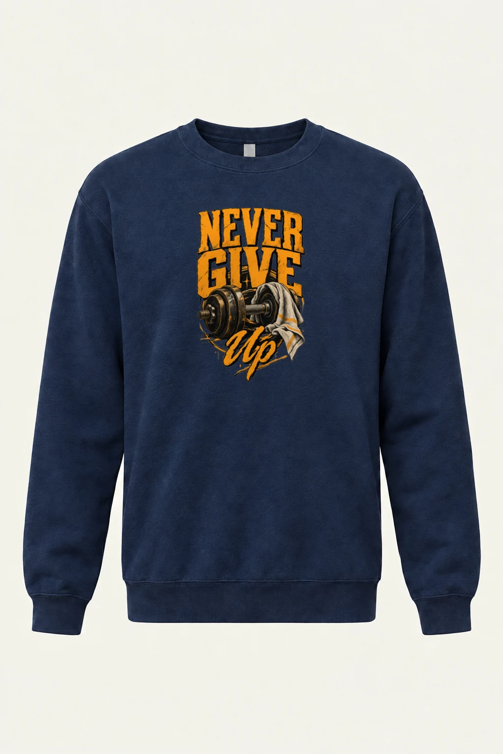 "Never Give Up" Heavy Blend Unisex Crewneck Sweatshirt | Gildan 18000