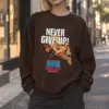 "Never Give Up Climber" Heavy Blend Unisex Crewneck Sweatshirt | Gildan 18000