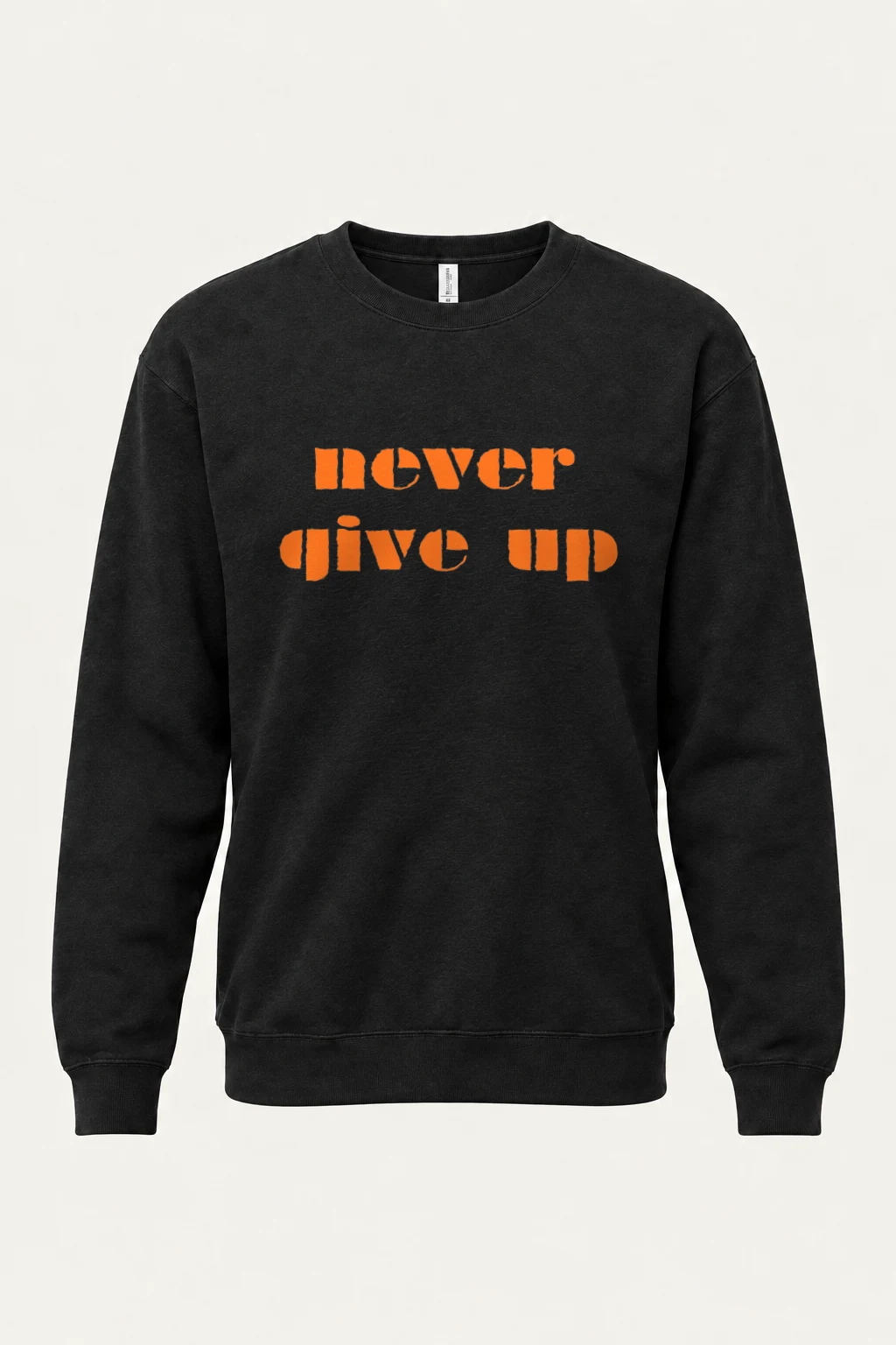 "Never Give Up" Heavy Blend Unisex Crewneck Sweatshirt | Gildan 18000