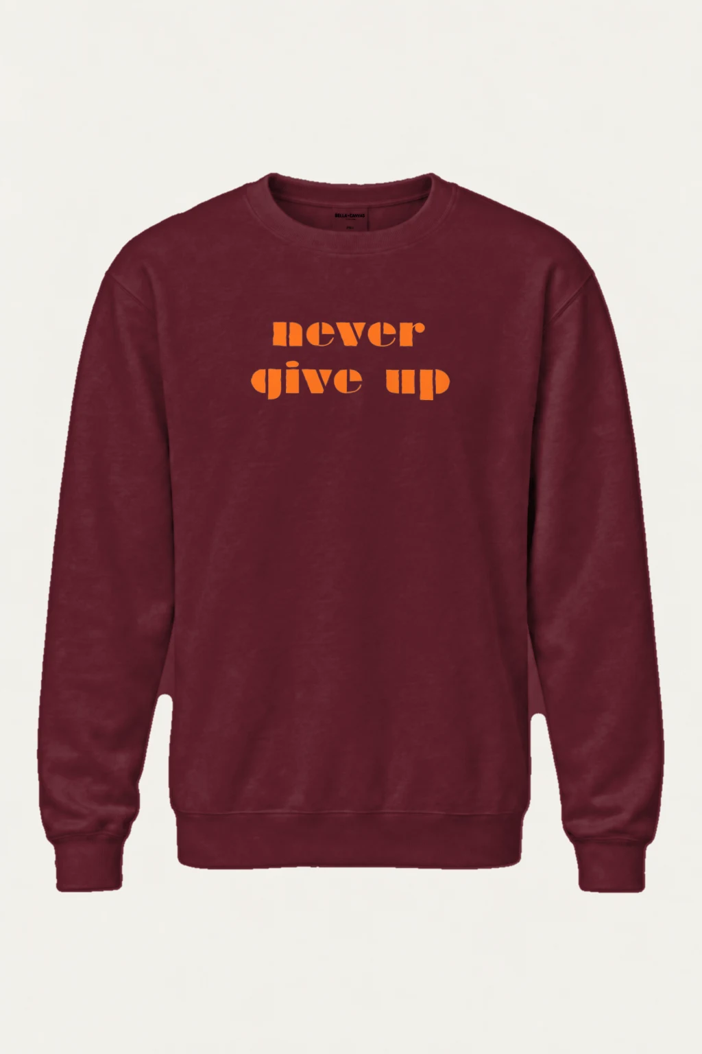 "Never Give Up" Heavy Blend Unisex Crewneck Sweatshirt | Gildan 18000