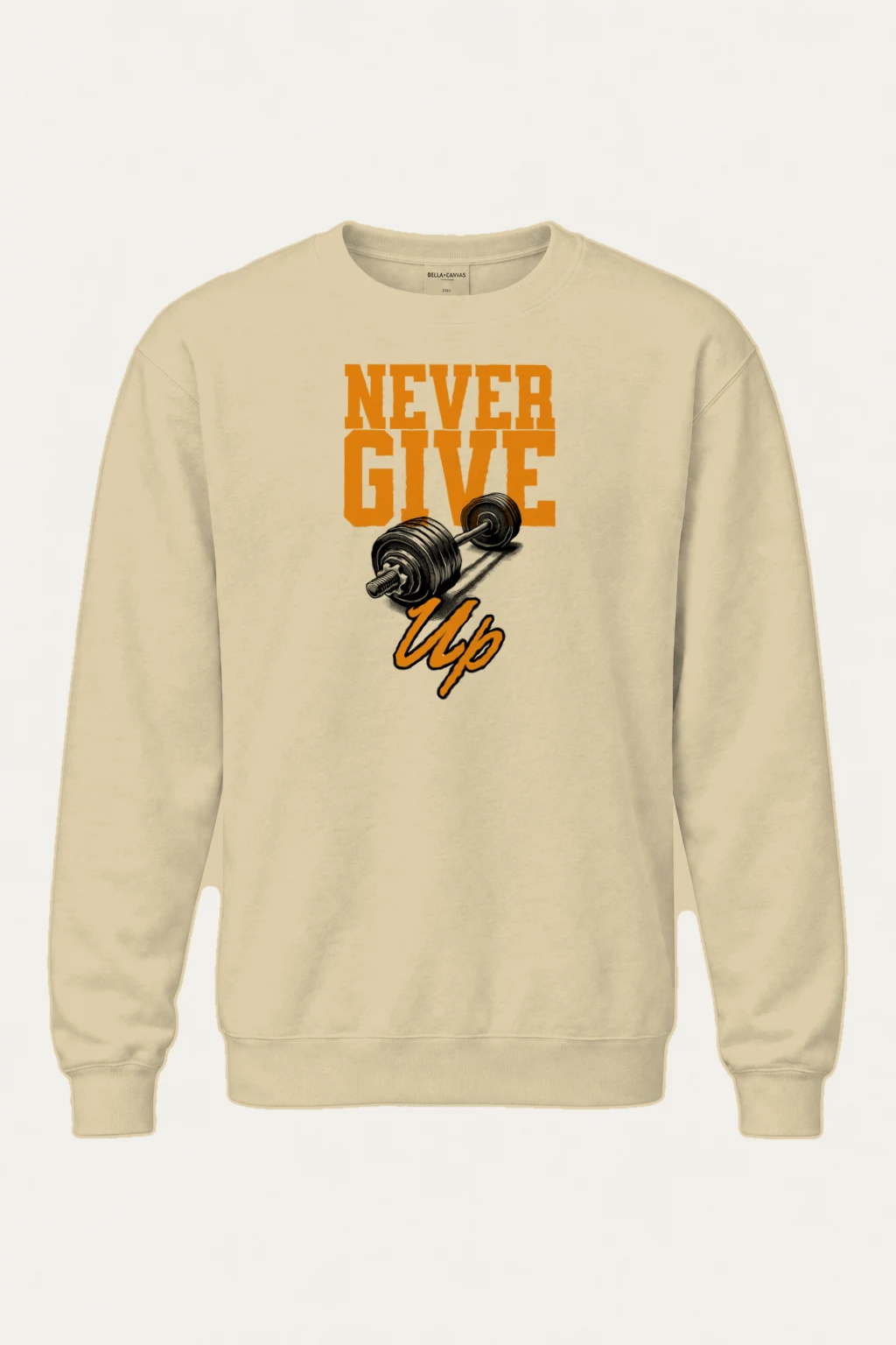 "Never Give Up" Heavy Blend Unisex Crewneck Sweatshirt | Gildan 18000