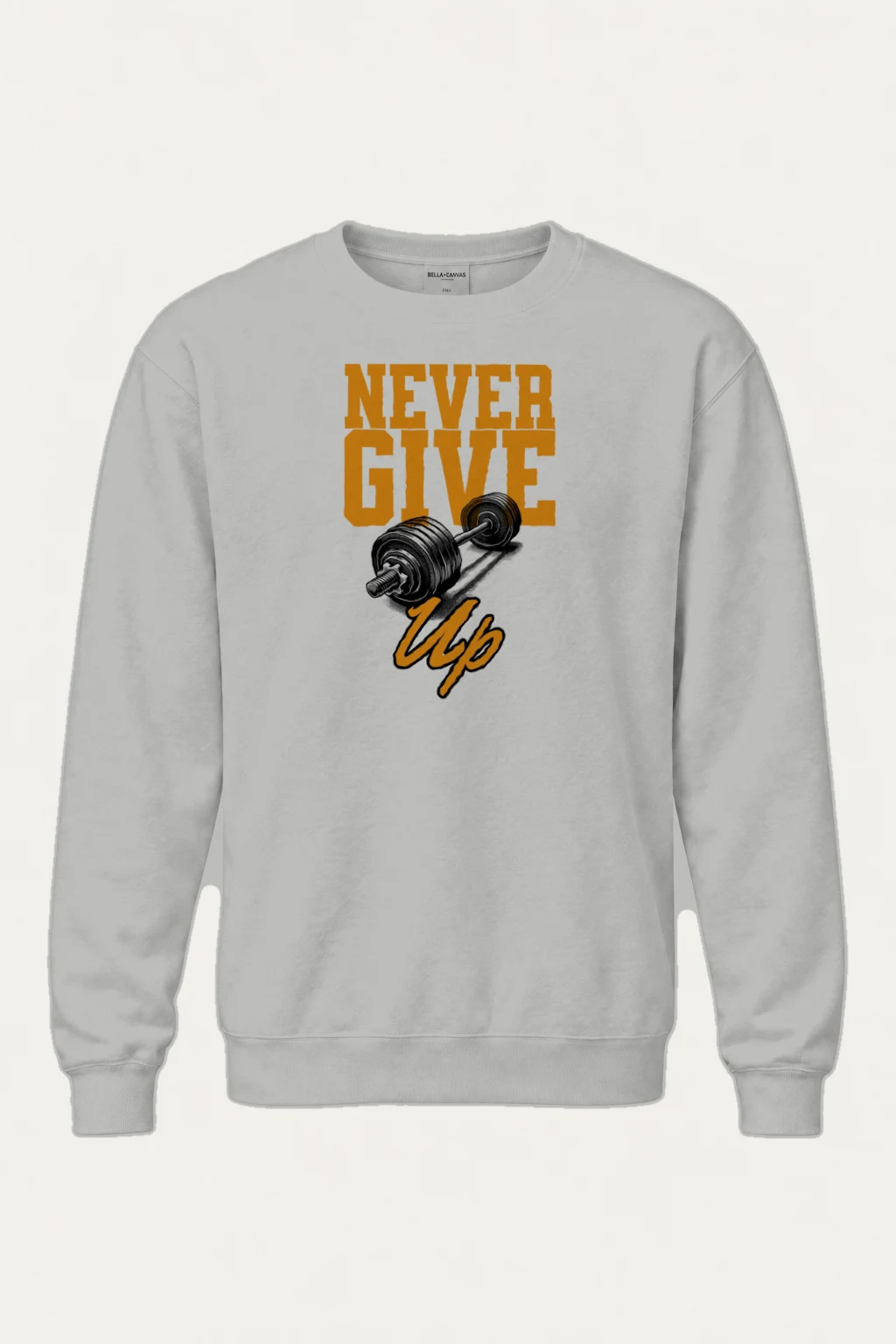 "Never Give Up" Heavy Blend Unisex Crewneck Sweatshirt | Gildan 18000