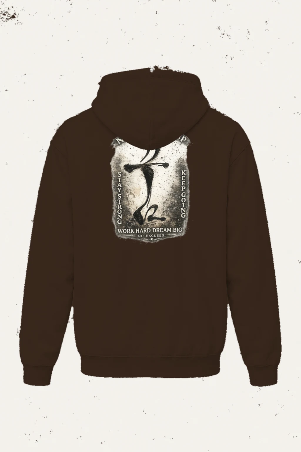 "Never Give Up" Heavy Blend Unisex Pullover Hoodie | Gildan 18500