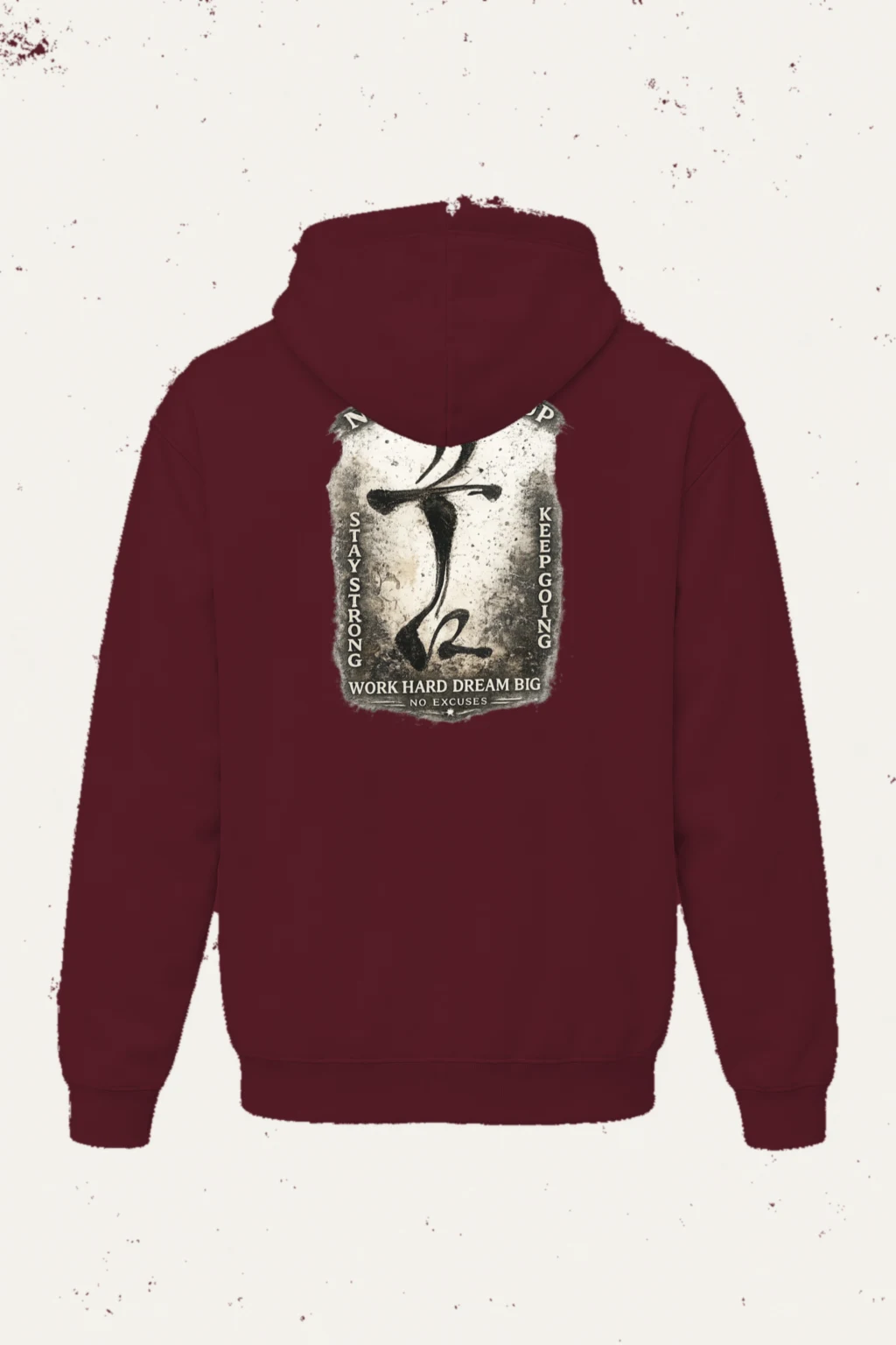 "Never Give Up" Heavy Blend Unisex Pullover Hoodie | Gildan 18500