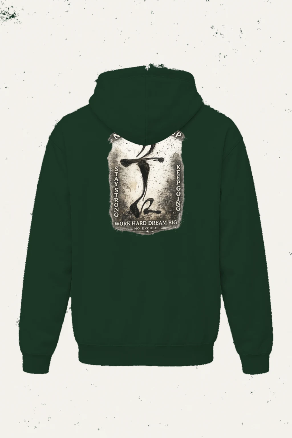 "Never Give Up" Heavy Blend Unisex Pullover Hoodie | Gildan 18500