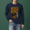 "Never Give Up" Unisex Longsleeve T-shirt