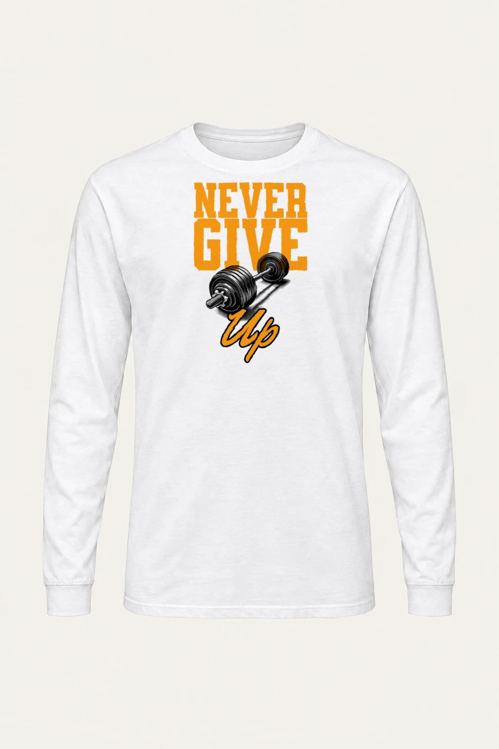 "Never Give Up" Unisex Longsleeve T-shirt | Gildan 2400