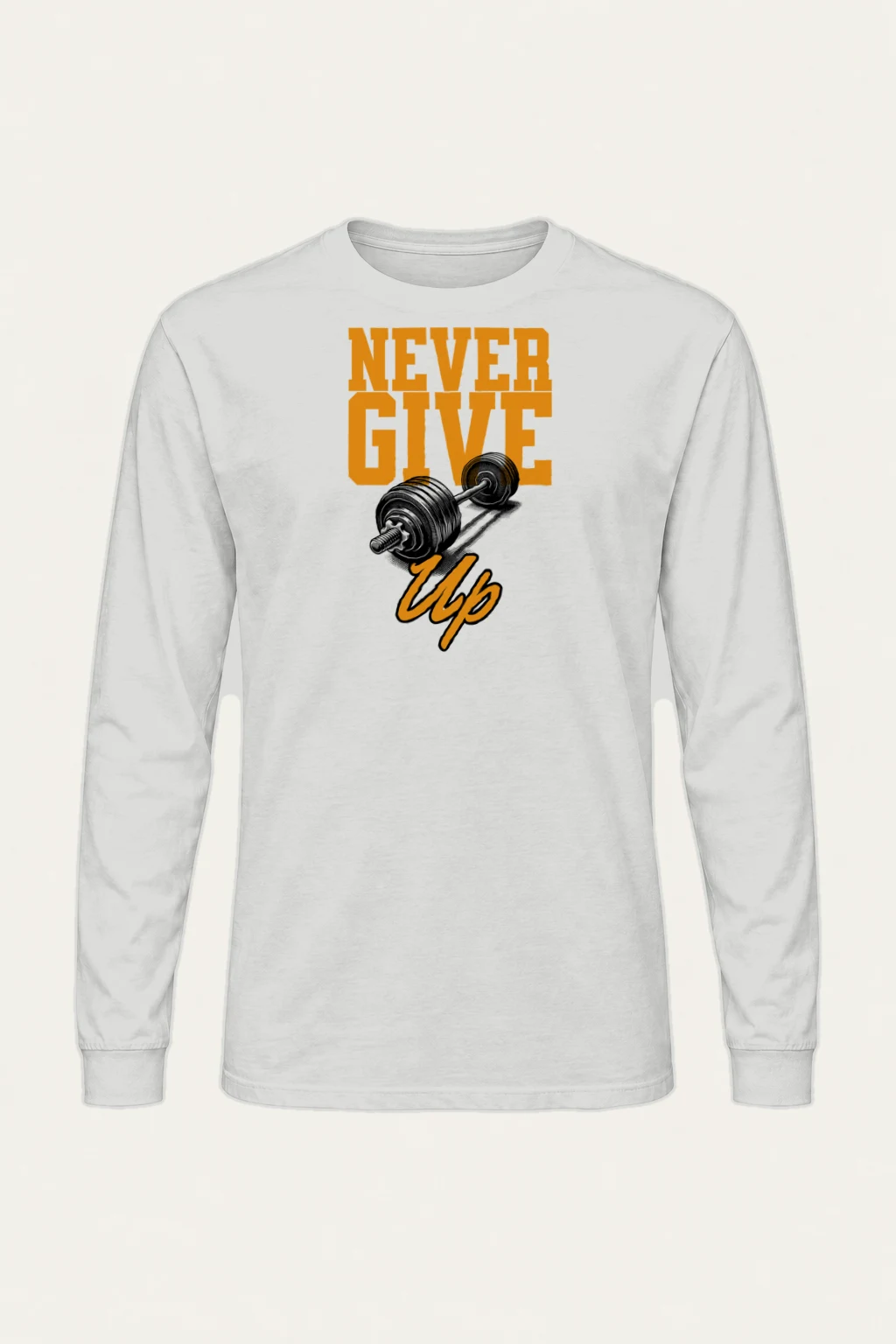 "Never Give Up" Unisex Longsleeve T-shirt | Gildan 2400