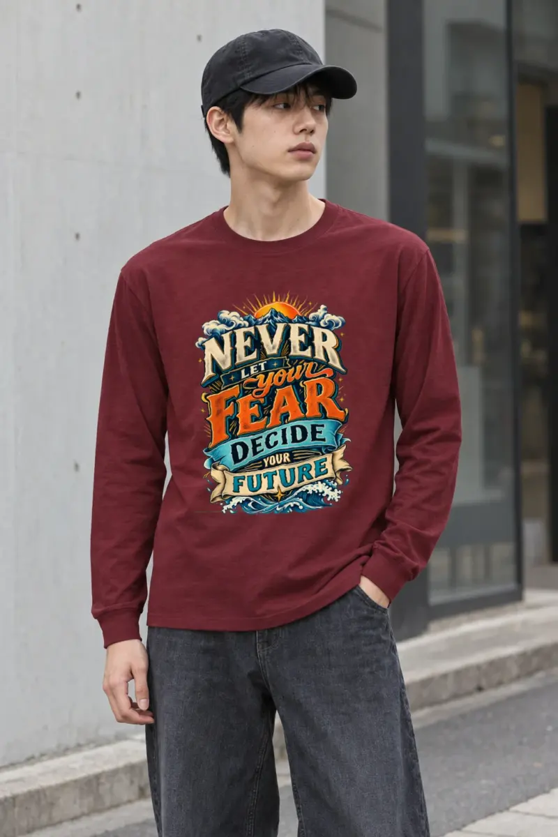 "Fear and Future Mountains" Unisex Longsleeve T-shirt