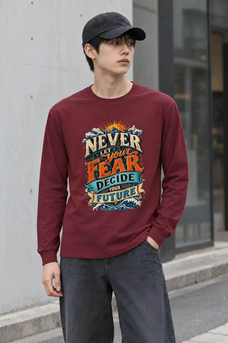 "Fear and Future Mountains" Unisex Longsleeve T-shirt